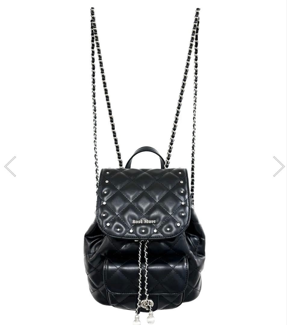 ロゼミューズ 大谷映美里 Quilting bijou backpackブラック - メルカリ