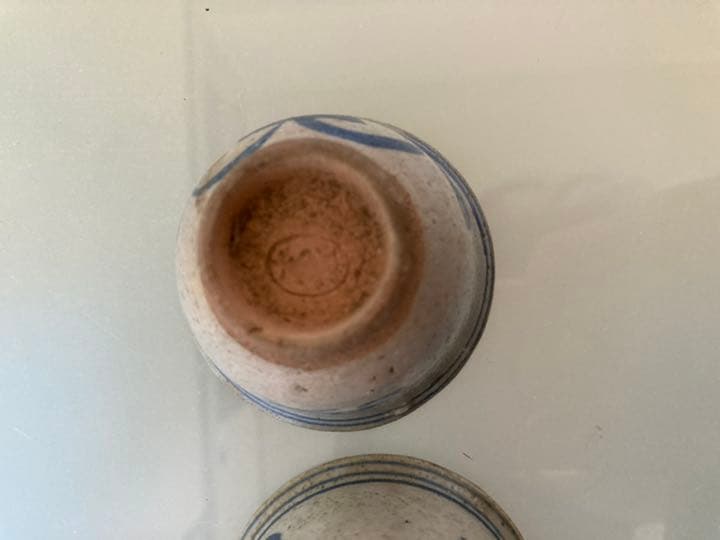 江戸　昭和レトロ　古い美術品　年代不明　お猪口　2客