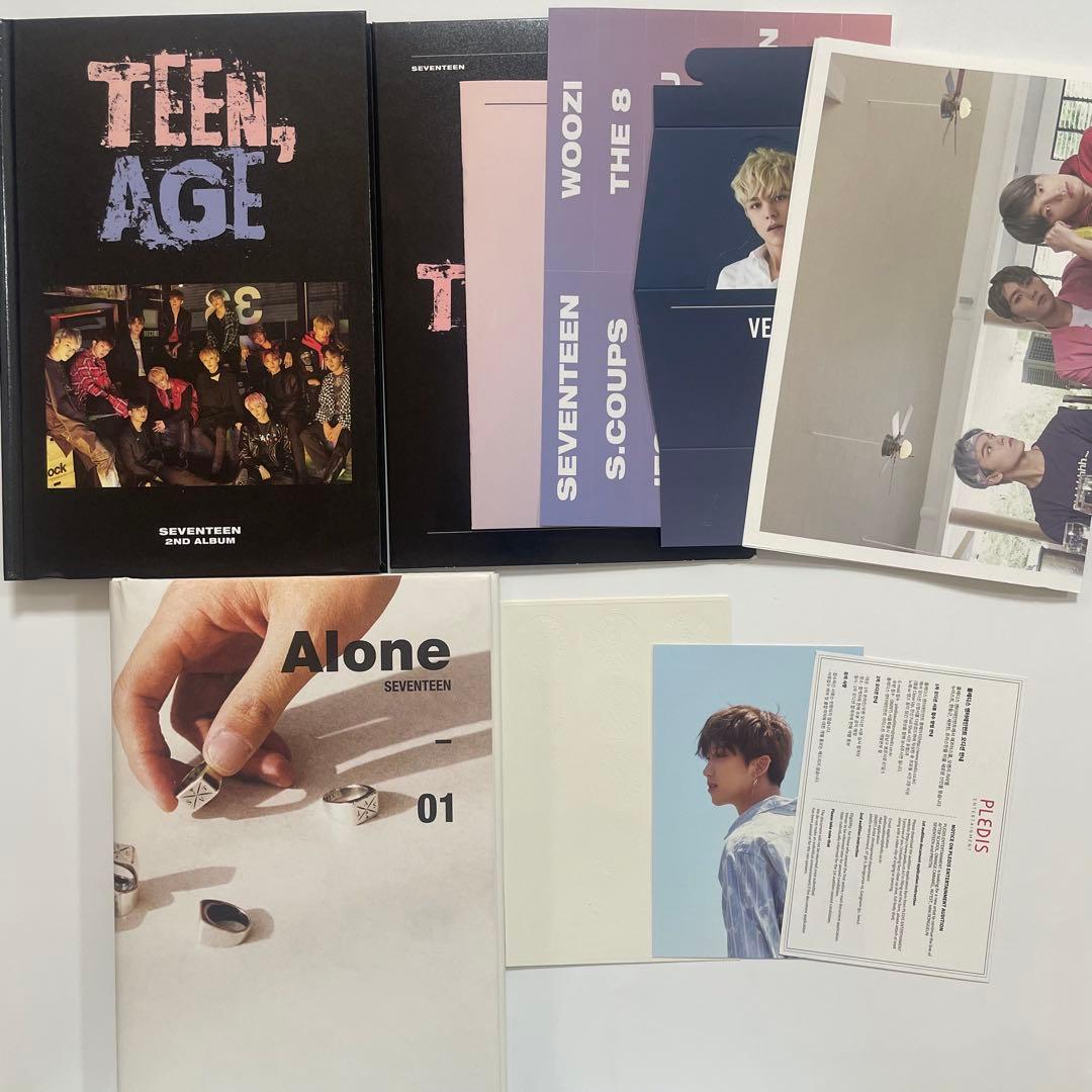 SEVENTEEN 開封済アルバム まとめ売り 一部トレカ付き - メルカリ