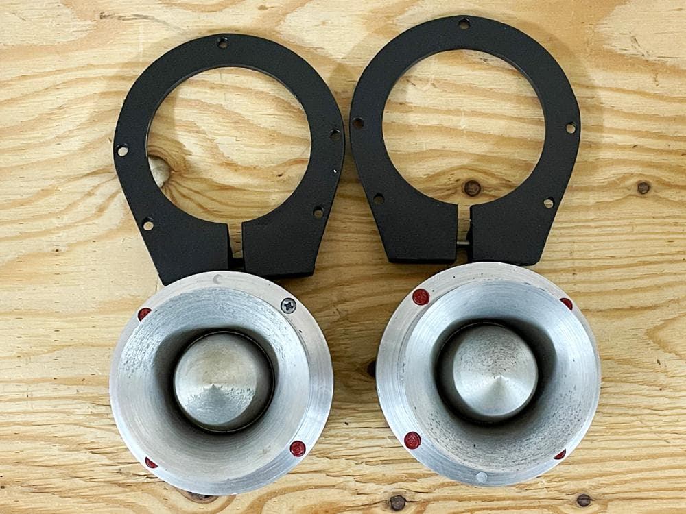 JBL 075 ホーン型ツイーター ペア 8Ω 初期型 赤封印 馬蹄型スタンド付