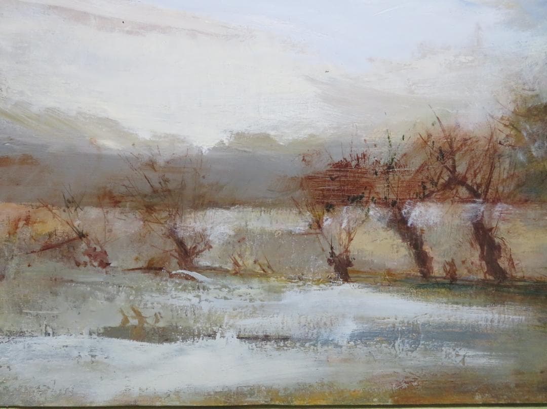 ◇ 西井義晃 「北イタリア風景」 油彩P10号 自由美術協会 ◇