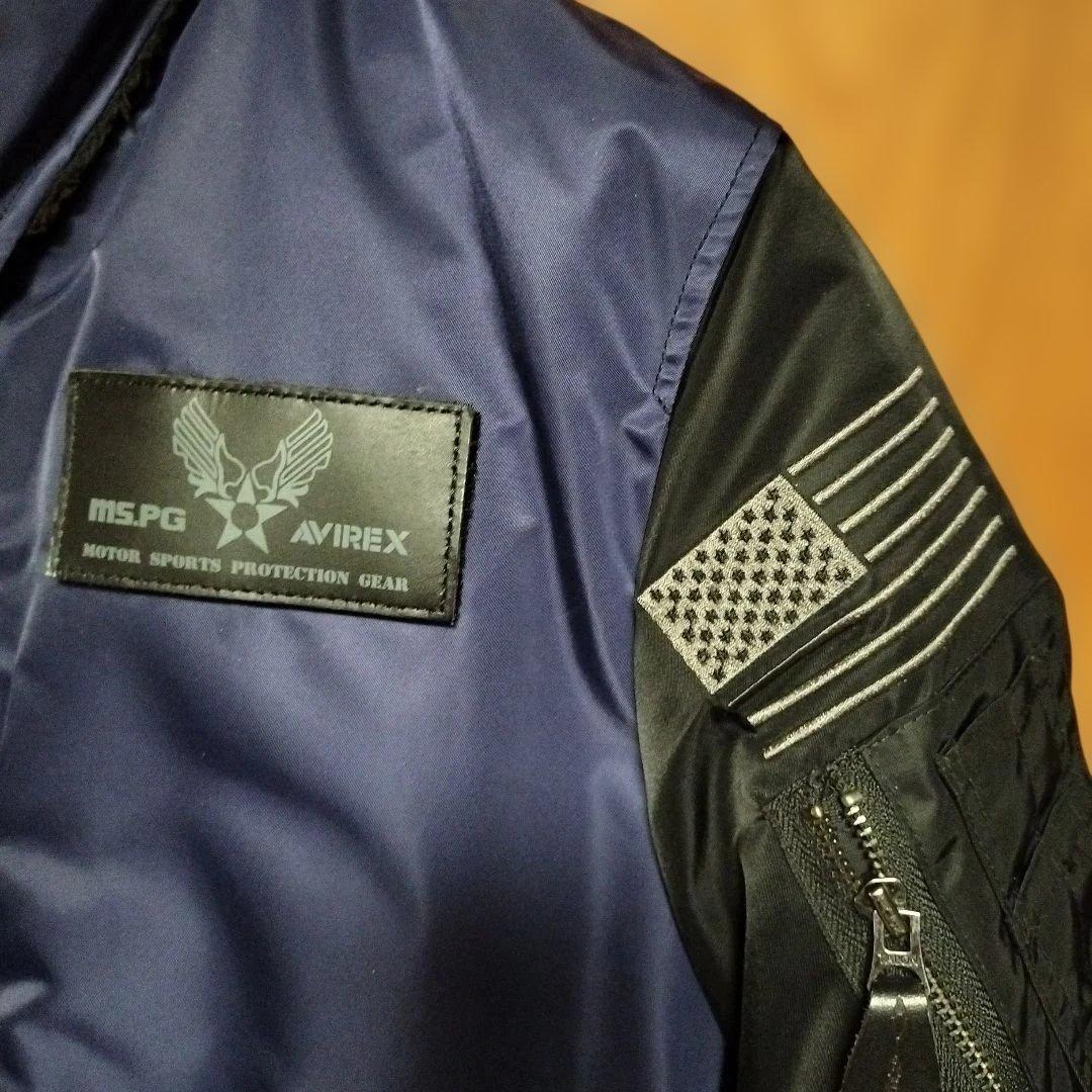 月末迄最終値下】AVIREX＆MSPGコラボ MA-1 バイカーズジャケット