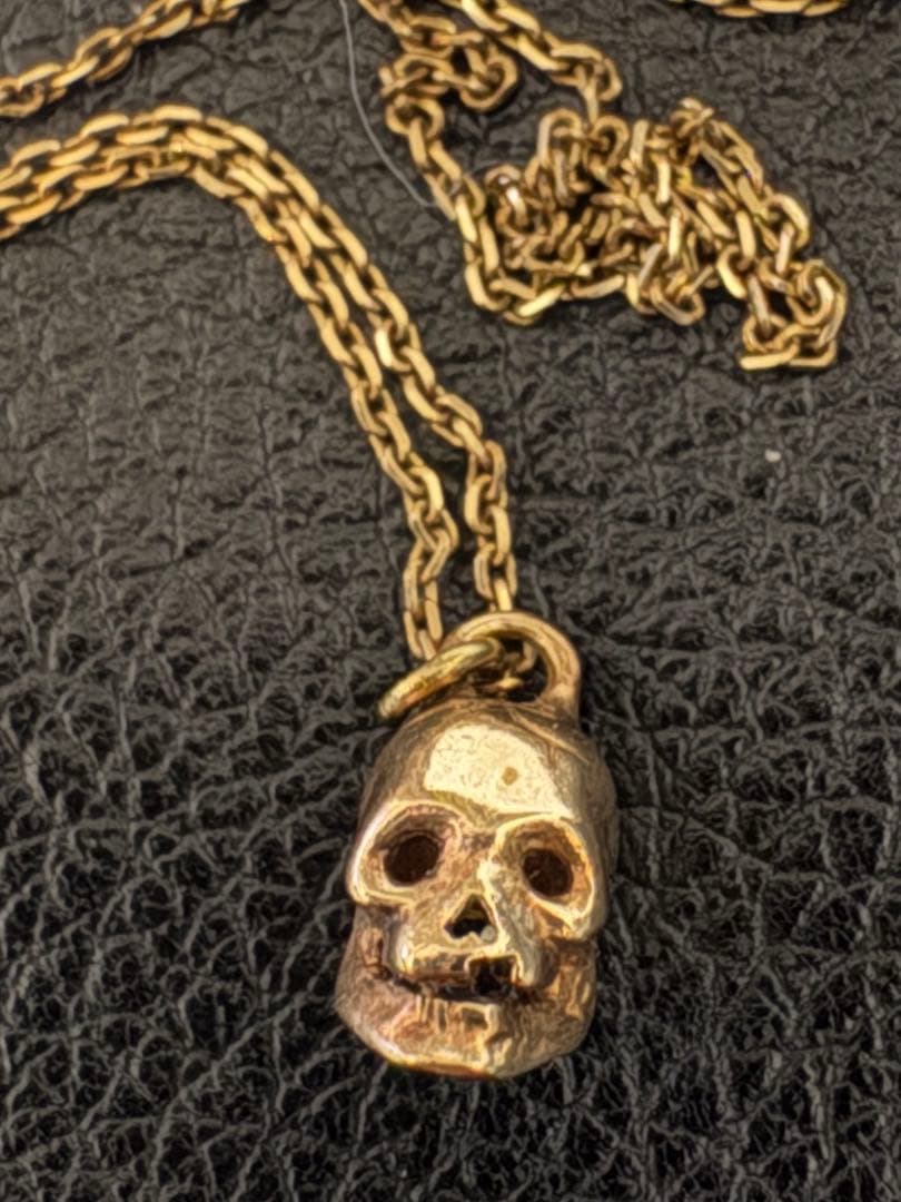 ete K10 スカルチャーム ネックレス 10金 - メルカリ