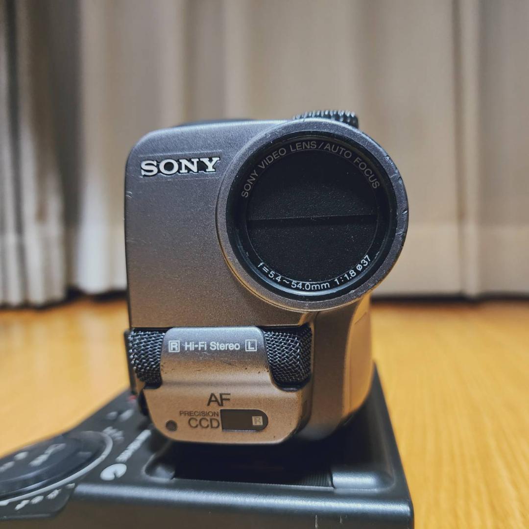 動作確認済】高画質 SONY Hi8 8ミリ ビデオカメラ クレードル セット