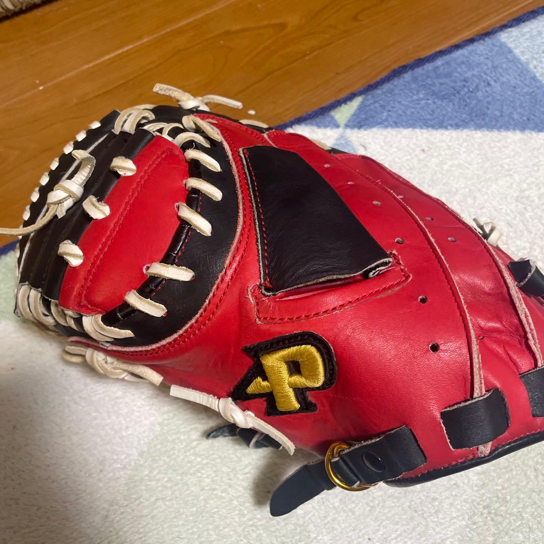 左用‼️プロマーク軟式野球グローブ PCM-4253 赤黒キャッチャーミット 000000000476_Mz7q0f0.jpg