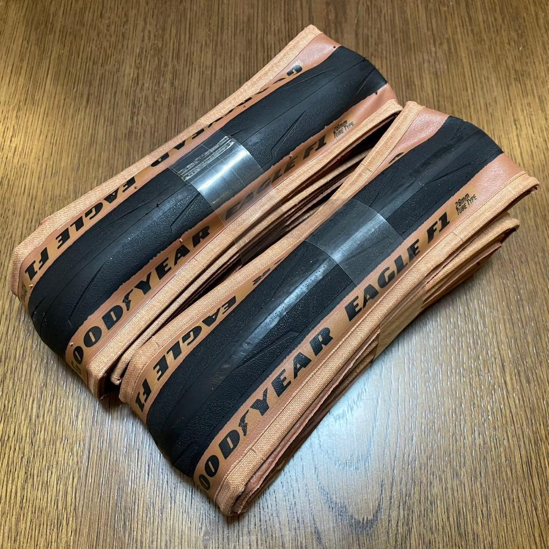 GOODYEAR　EAGLE F1　チューブタイプ　700×28c　TAN GOODYEAR EAGLE F1 チューブタイプ 700×28c TAN - メルカリ