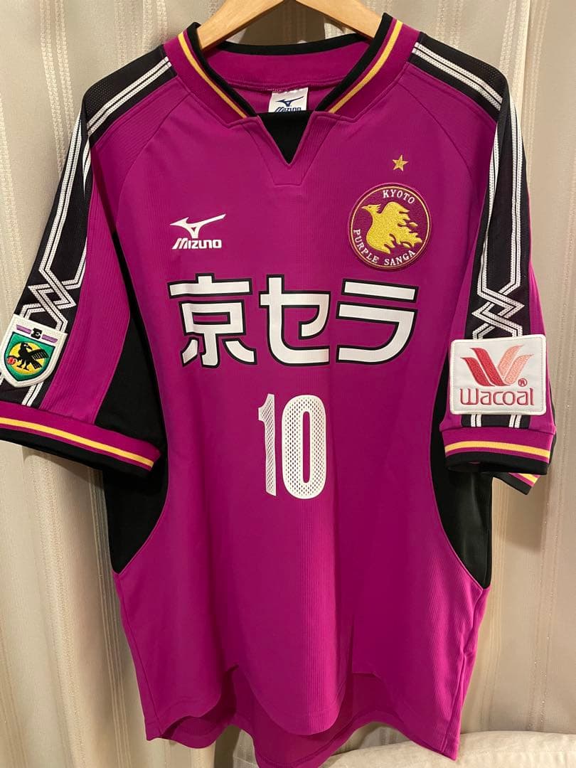 京都パープルサンガ 10番 松井大輔 サイン入りユニフォーム - メルカリ