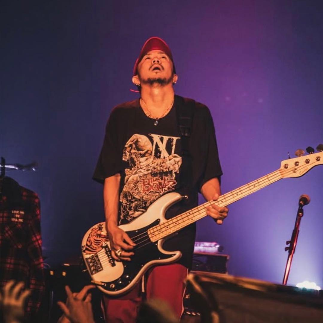 ミュージシャン The BONEZ Damaged Skull Tee Dragon Ash