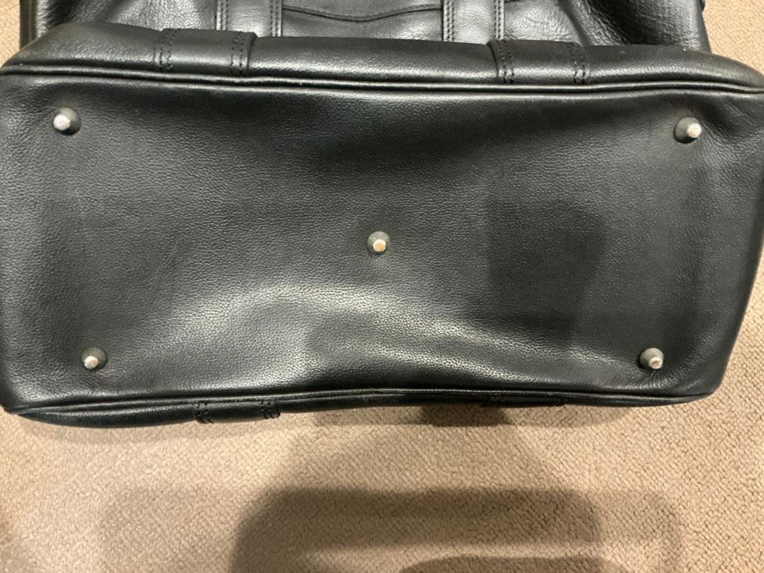 絶版美品】万双黒サンタフェトートバッグショルダーベルト付L