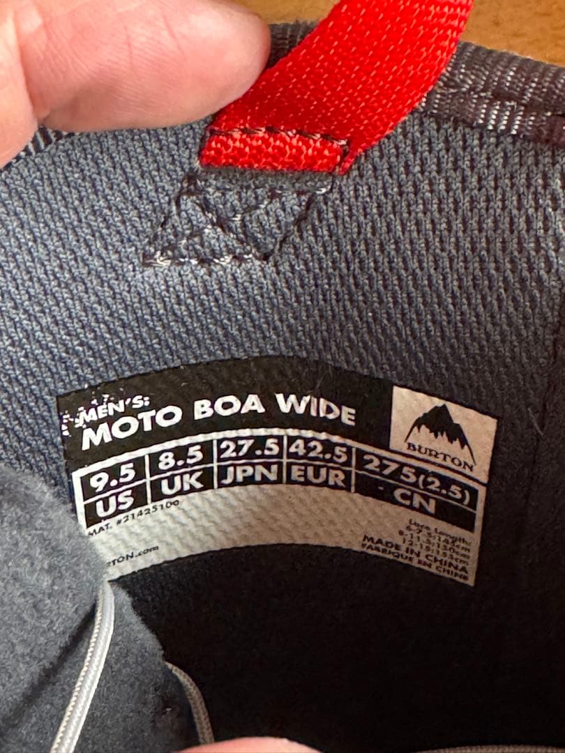 Burton MOTO BOA Wide 27.5cm スノーボード ブーツ