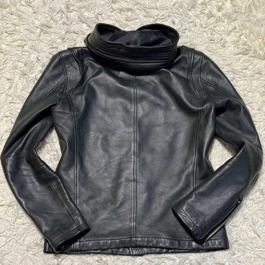 キャサリンハムネットロンドン ライダースジャケット レザー