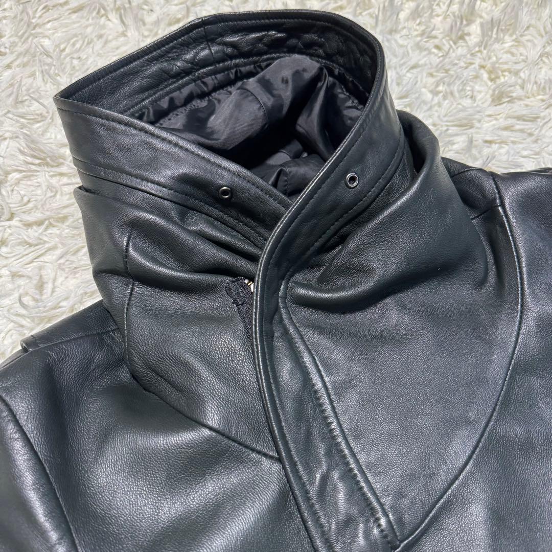 キャサリンハムネットロンドン ライダースジャケット レザー