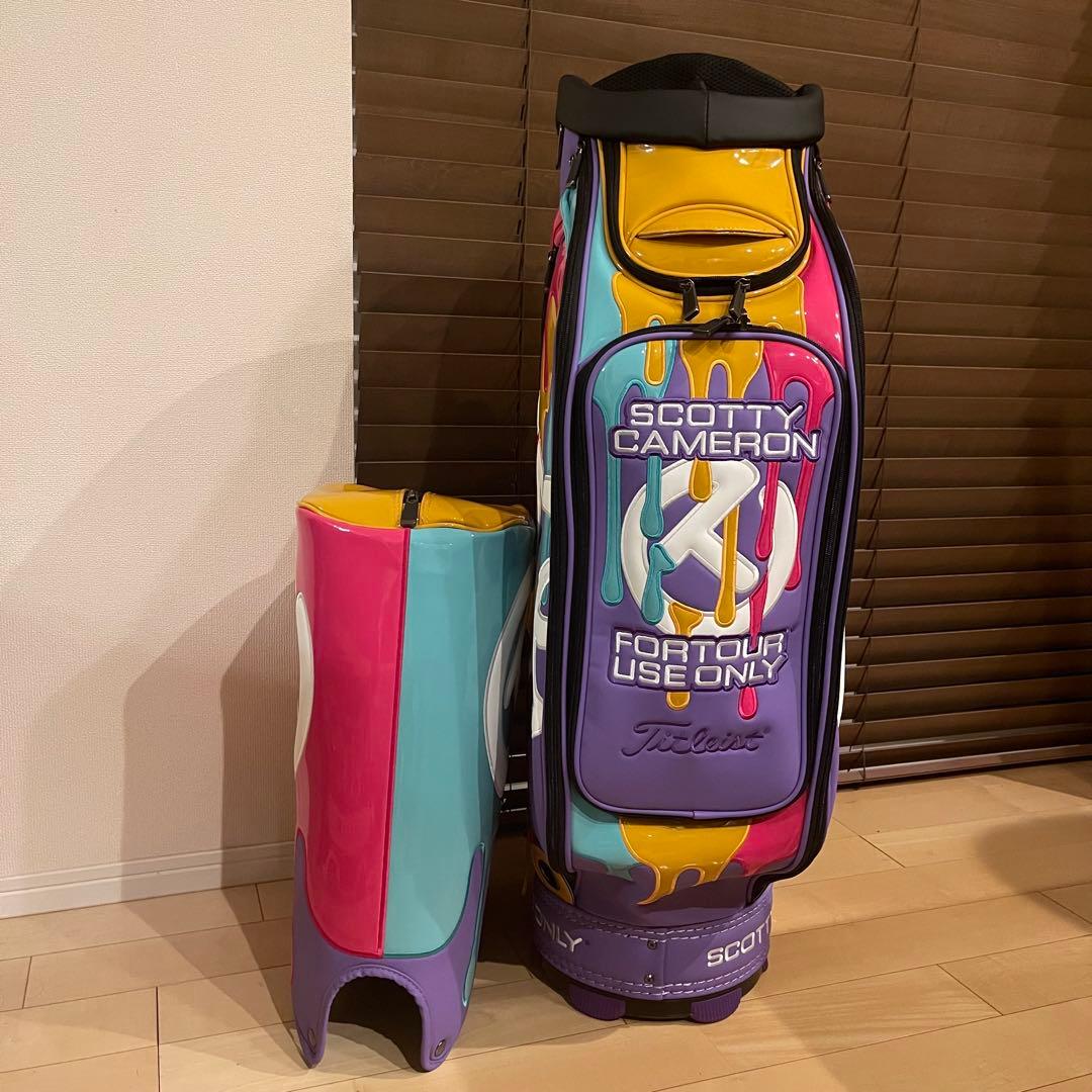 Titleist SCOTTY CAMERON キャメロン キャディバッグ紫赤 - メルカリ