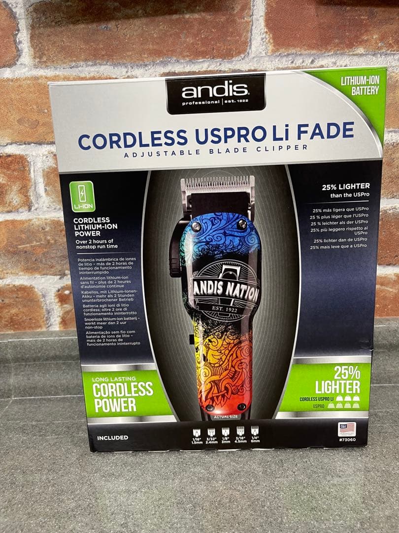 Andis コードレス US PRO Li Fade 業務用バリカン 数回使用