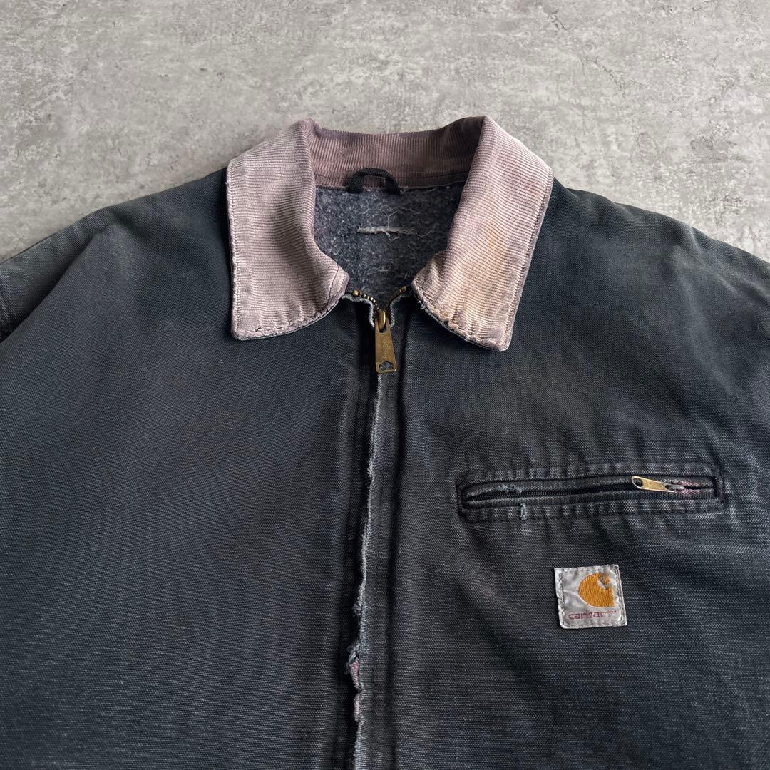 90's USA製□carhartt【L】デトロイトジャケット フェード 襤褸 - メルカリ