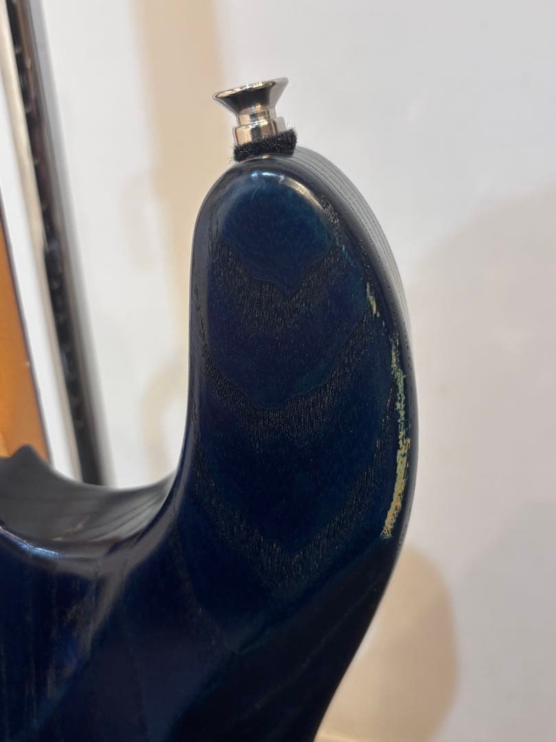 Bacchus Wl-003 濃青ジャズベタイプ バッカス 4弦ベース木目癖強