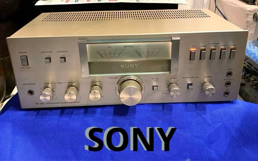 SONY プリメインアンプ TA-515 ソニー 大型パワーメーター - メルカリ
