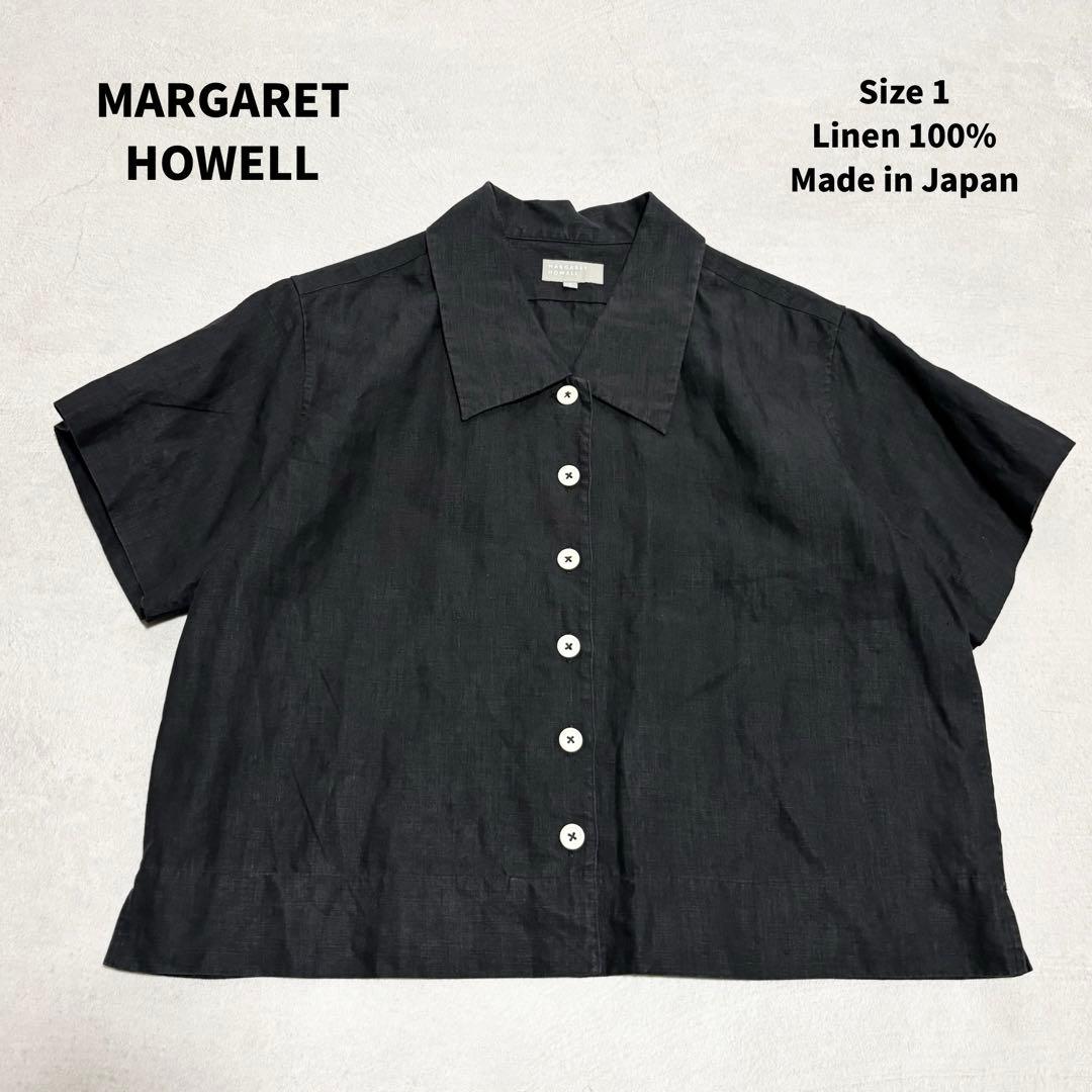 美品 MARGARETHOWELL マーガレットハウエル リネン半袖シャツ 1 - メルカリ