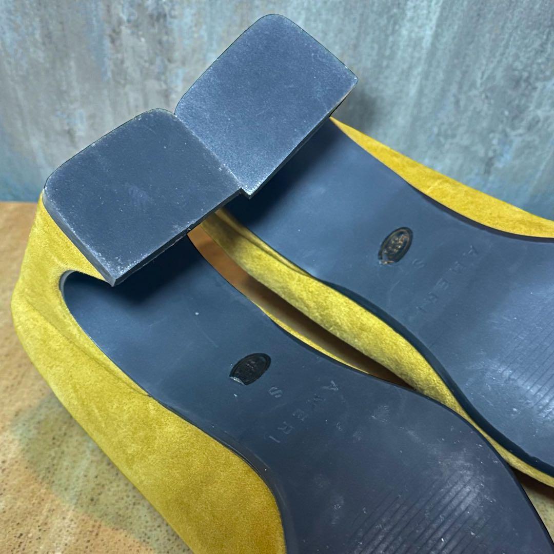 AMERI MIZUBIKI RIBBON PUMPS マスタード Sサイズ - メルカリ