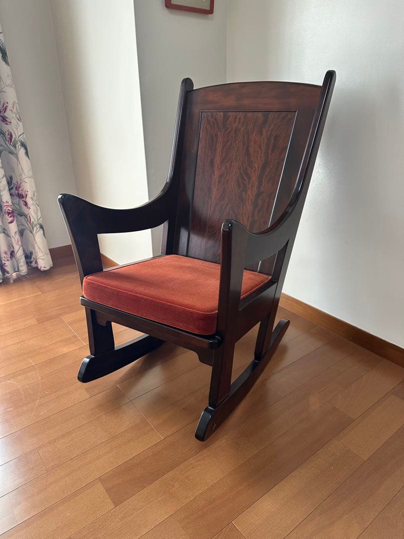 松本民芸家具　K型ロッキングチェア　シール作者名　美品　新品定価308,000円 松本民芸家具 K型ロッキングチェア シール作者名 美品 新品定価308,000