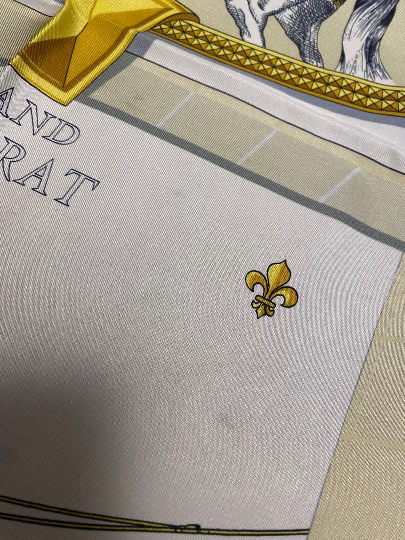 HERMES エルメス カレ90 《グラン・アパラ》（盛装の馬）シルクスカーフ