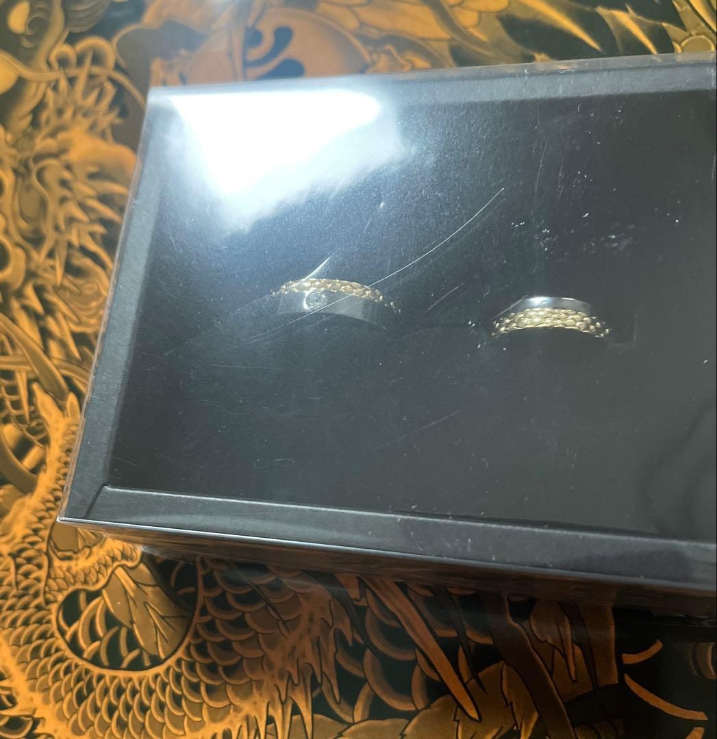 龍が如く 冠婚葬祭展 真島吾朗 指輪 ペアリング 真鍮 キュービックジルコニア