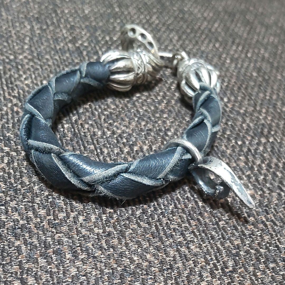 Nagual ナグァール シルバー925 鹿革 ブレスレット ヴィンテージ