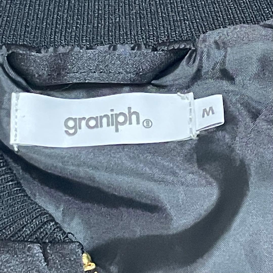 グラニフ graniph オーサムタイガー スカジャン 黒 ジャケット M