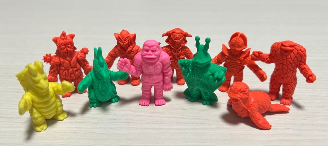 ウルトラマン 怪獣消しゴムセット 10体 ウルトラマン 怪獣 消しゴム10体セット 昭和レトロ 当時物 駄菓子屋の