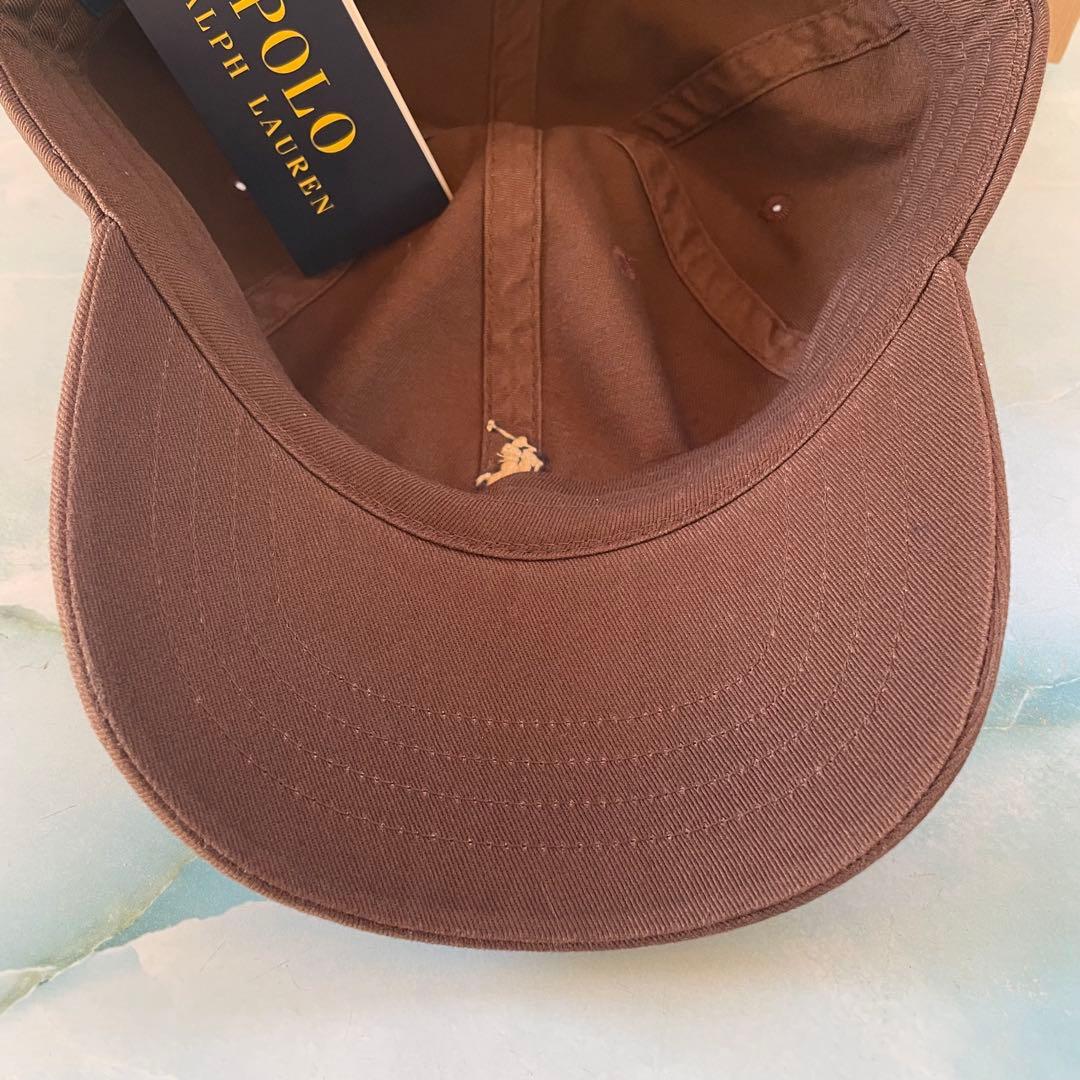 《新品タグ付き》✴︎ poloralphlauren ブラウン キャップ 希少