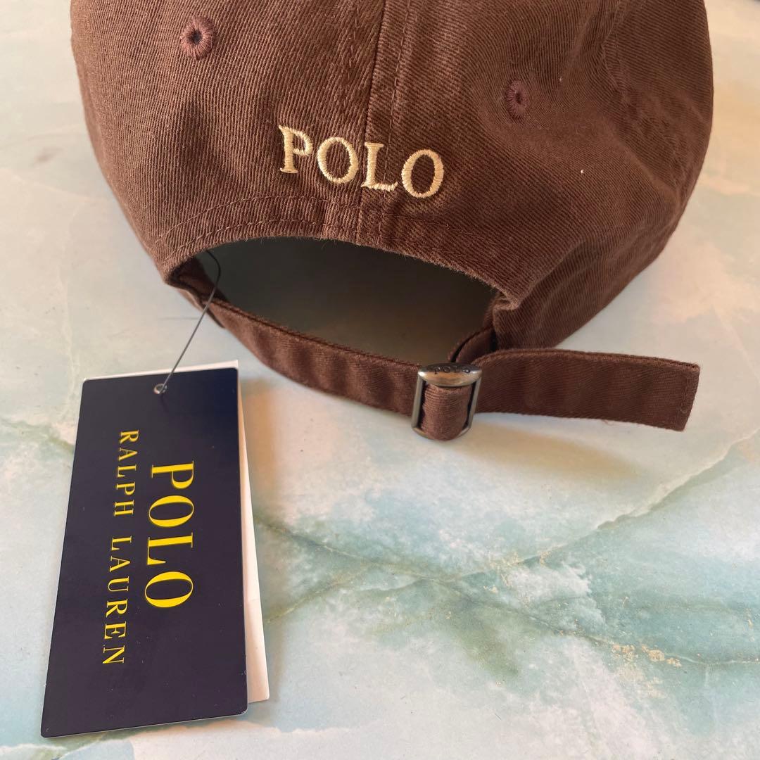 《新品タグ付き》✴︎ poloralphlauren ブラウン キャップ 希少