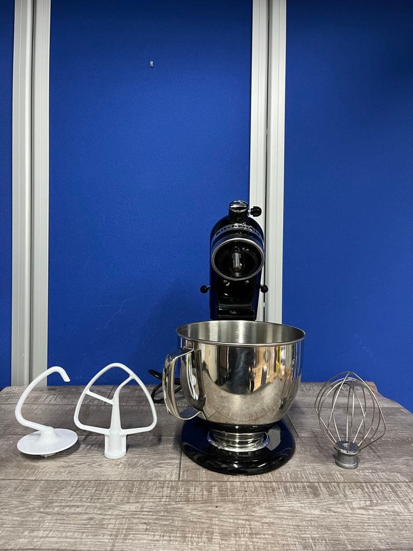 美品☆Kitchen Aid スタンドミキサー ブラック アタッチメント3個付 Amazon | 【日本国内正規輸入品】 キッチンエイド(Kitchen Aid