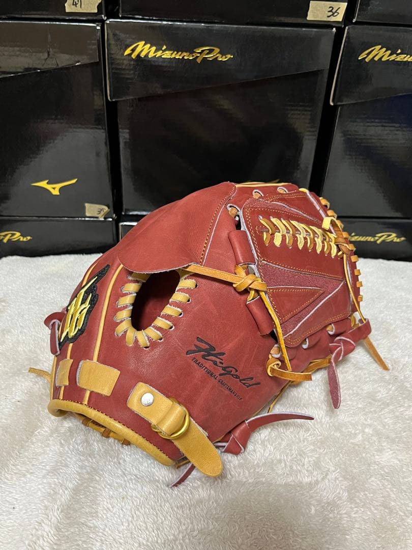 Hi-Gold ハイゴールド　硬式　軟式　兼用　投手用　グラブ 己極 ハイゴールド 硬式グローブ 内野手用 右投げ用 限定品 HI-GOLD