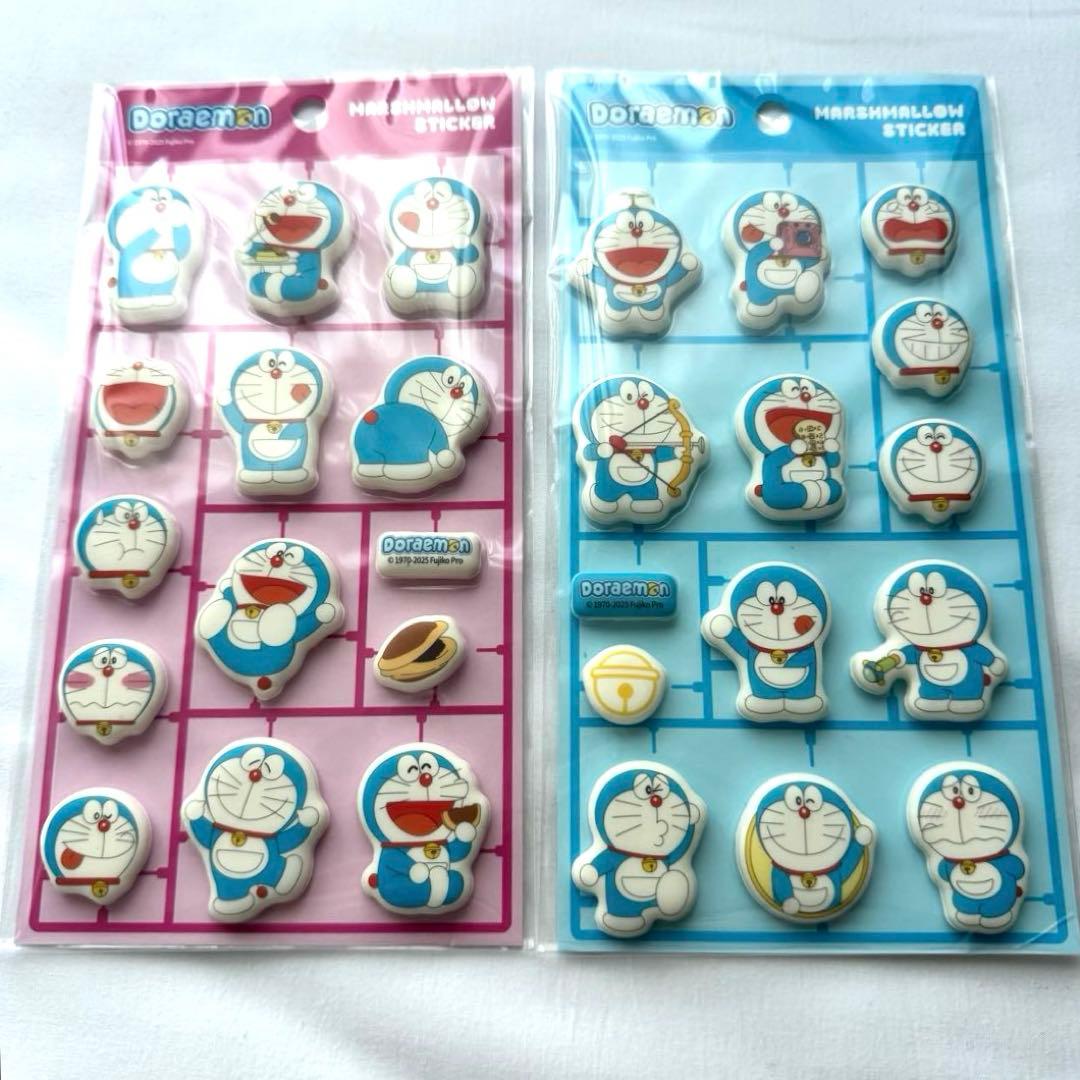 正規品】ドラえもん マシュマロシール 2種セット 韓国限定 - メルカリ