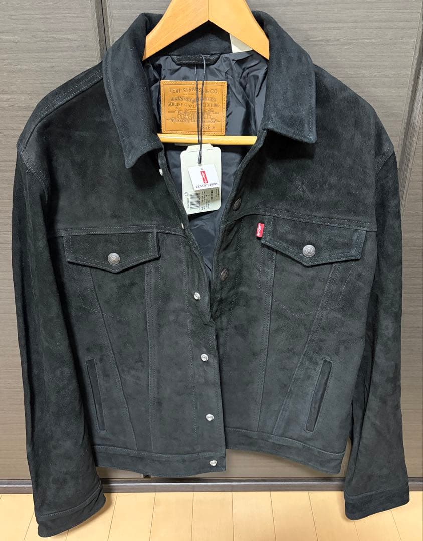 LEVI'S LEATHER HIGHLAND SUEDE TRUCKER M - メルカリ