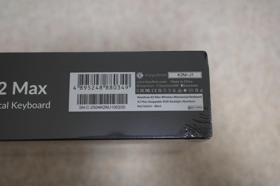 Keychron K2 Max 英語US配列 赤軸 RGB 未開封新品 - メルカリ