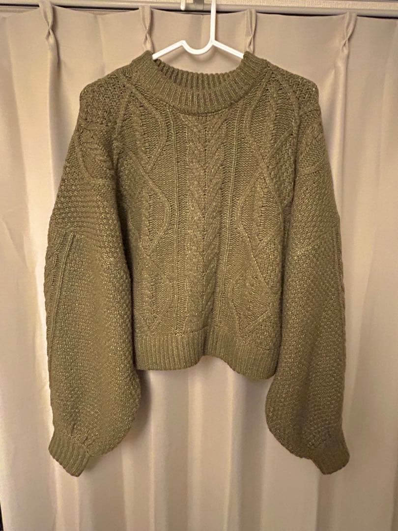 OLUN short cable knit/ショートケーブルニット - メルカリ