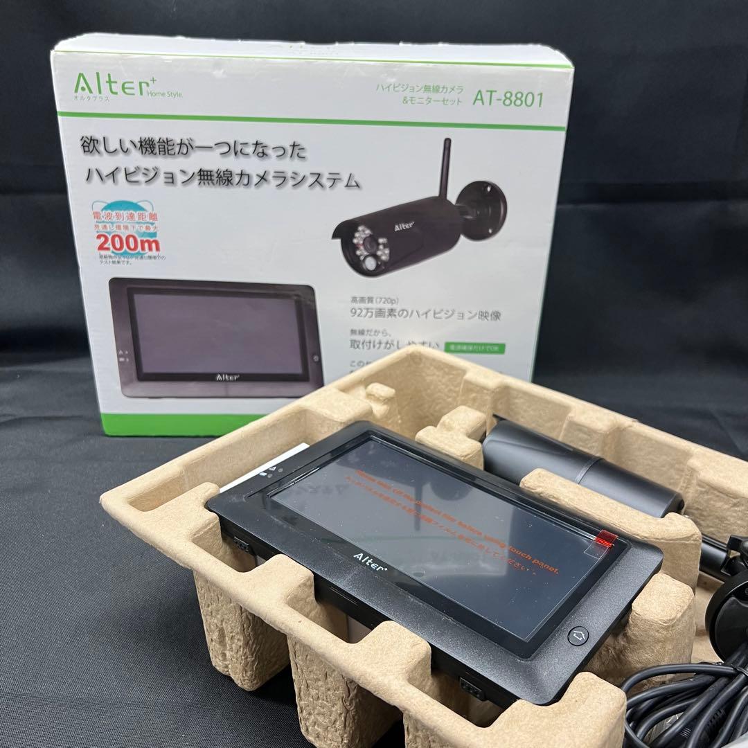 D2【保管品】ハイビジョン無線カメラ &モニターセット AT-8801 ハイビジョン無線カメラ＆モニターセット AT-8801 : オルタプラス