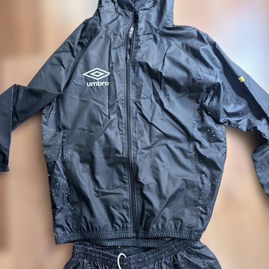 umbro ウィンドブレーカーセット 黒 - メルカリ