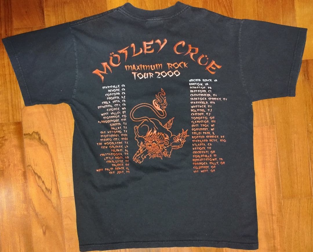 モトリー・クルー ニュータトゥー 2000ツアー Tシャツ Winterland