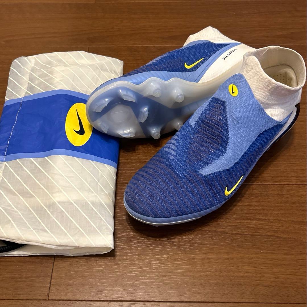 【極美品】NIKE PHANTOM6 HIGH ELITE FG ナイキ 青白 Nike Phantom 6 Elite High Firm Ground - Racer Blue/White/Dark
