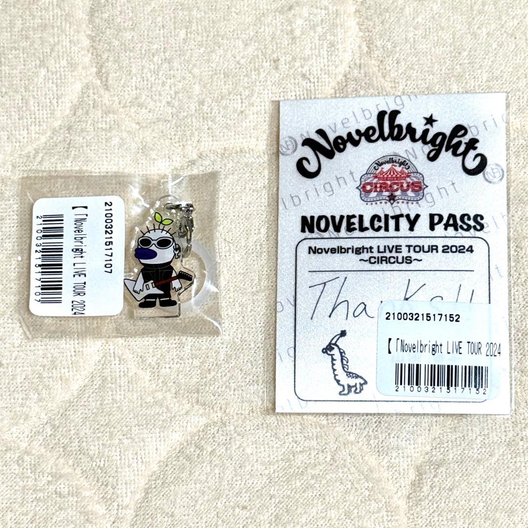Novelbright CIRCUS 完走記念くじ　チャームとトートバッグ、パス