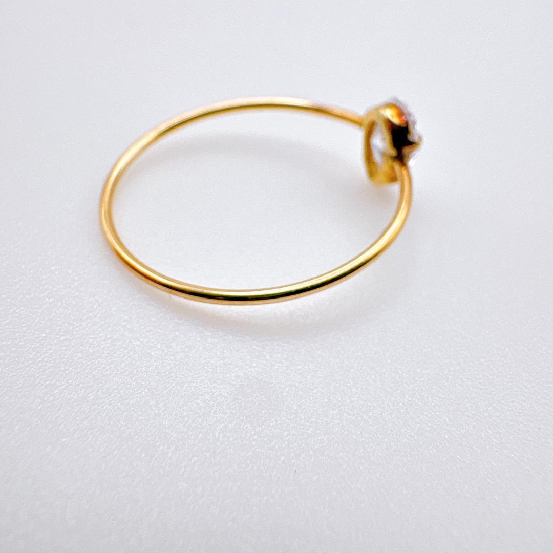 ル*ナ様 【agete】K10ゴールド 細身華奢シンプルティアドロップ 色石