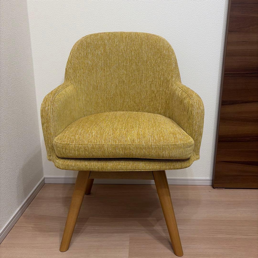 azu様専用】unico PIIVO(ピーヴォ)チェア イエロー - メルカリ