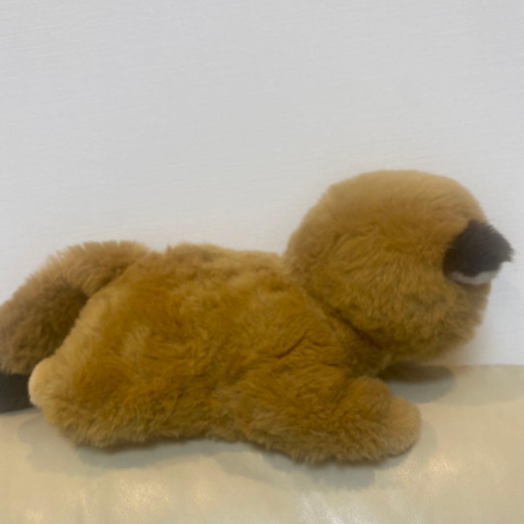 ぬいぐるみの三英　たぬき　ぬいぐるみ　昭和レトロ