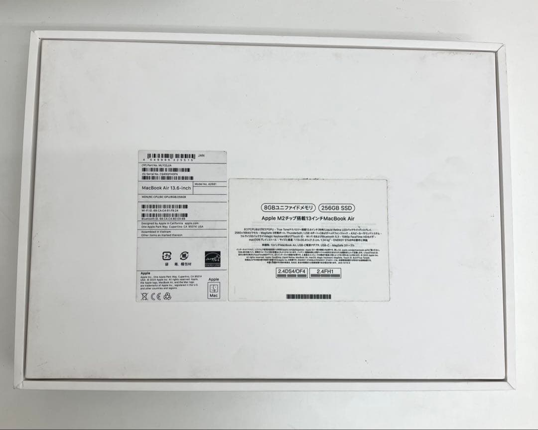 MacBook本体 MacBookAir M2 13.6inch