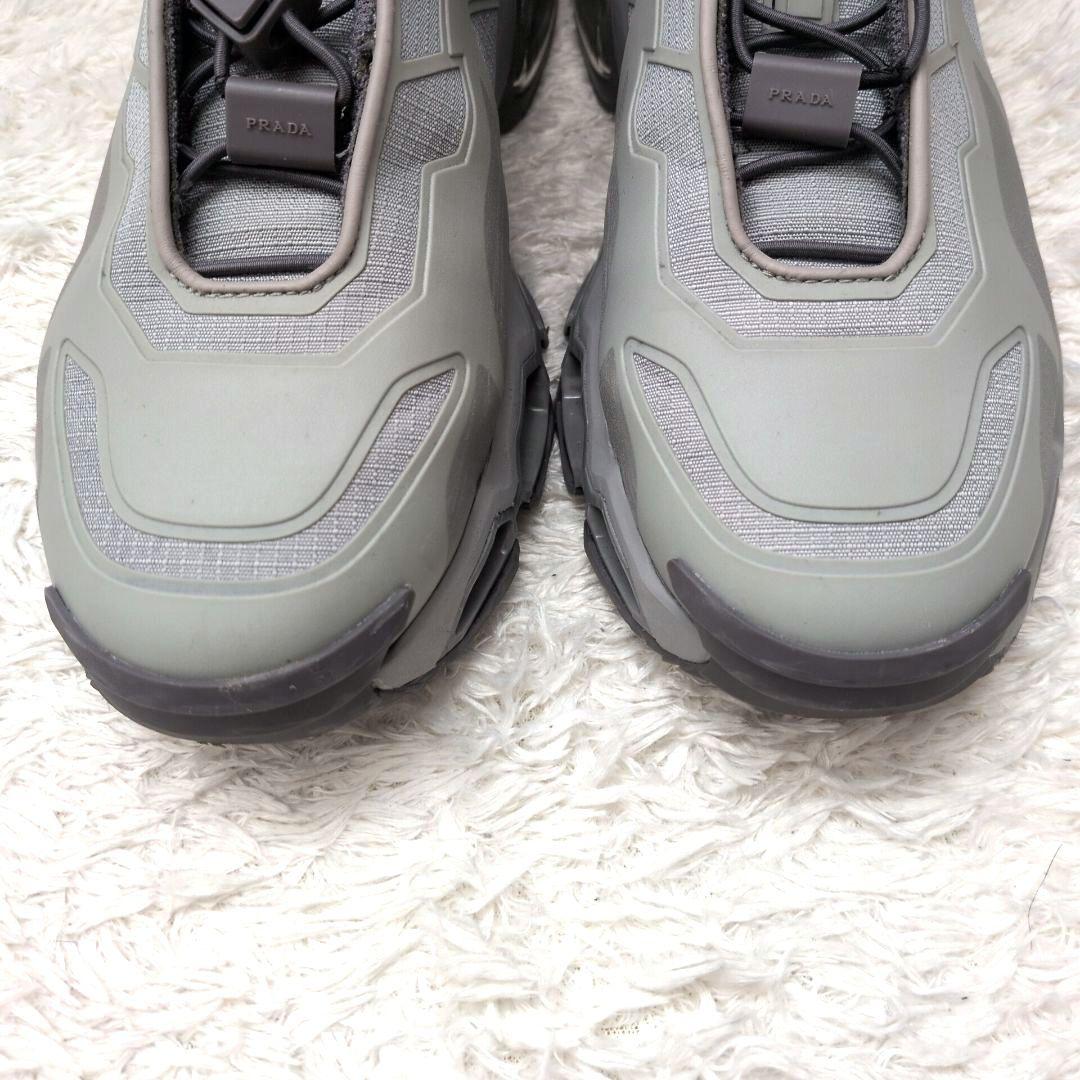 極美品 箱付 近年モデル】プラダ 4E3570 コリジョンクロス スニーカー