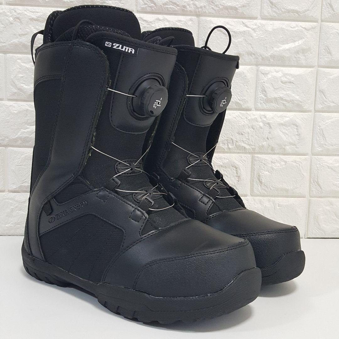 ZUMA スノーボードブーツ 26.5cm ダイヤル式 初心者おすすめ ブラック