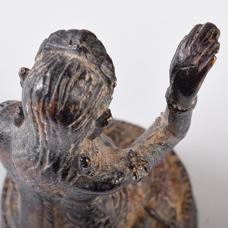 中国 古銅鍍金 チベット仏 仏像 C 8214E - メルカリ