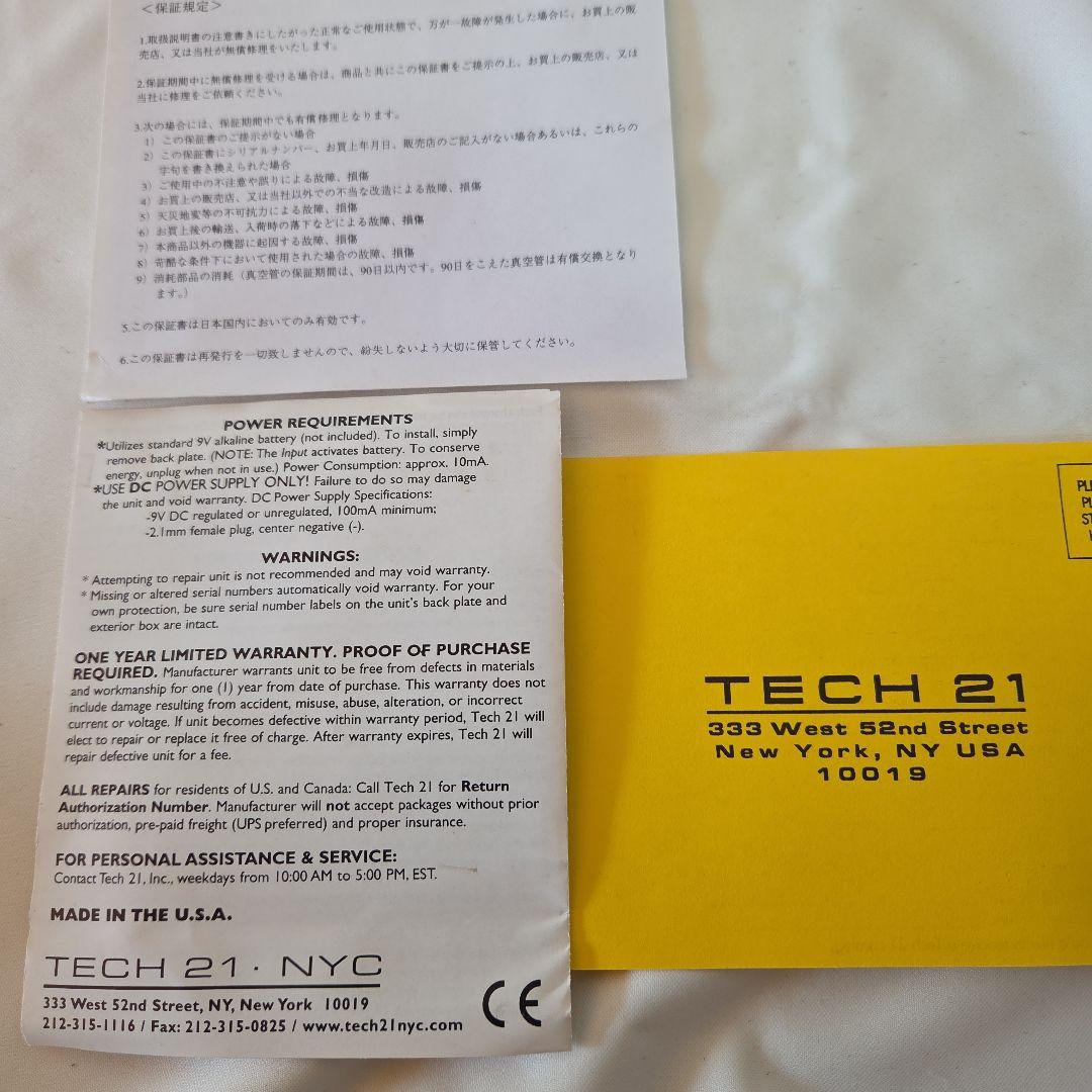 TECH 21 TRI-O.D. ギターエフェクター